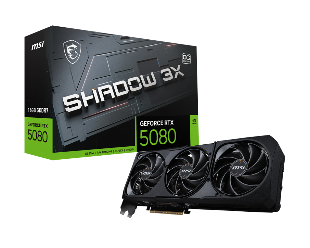 MSI SHADOW GeForce RTX 5080 16G SHADOW 3X OC GDDR7